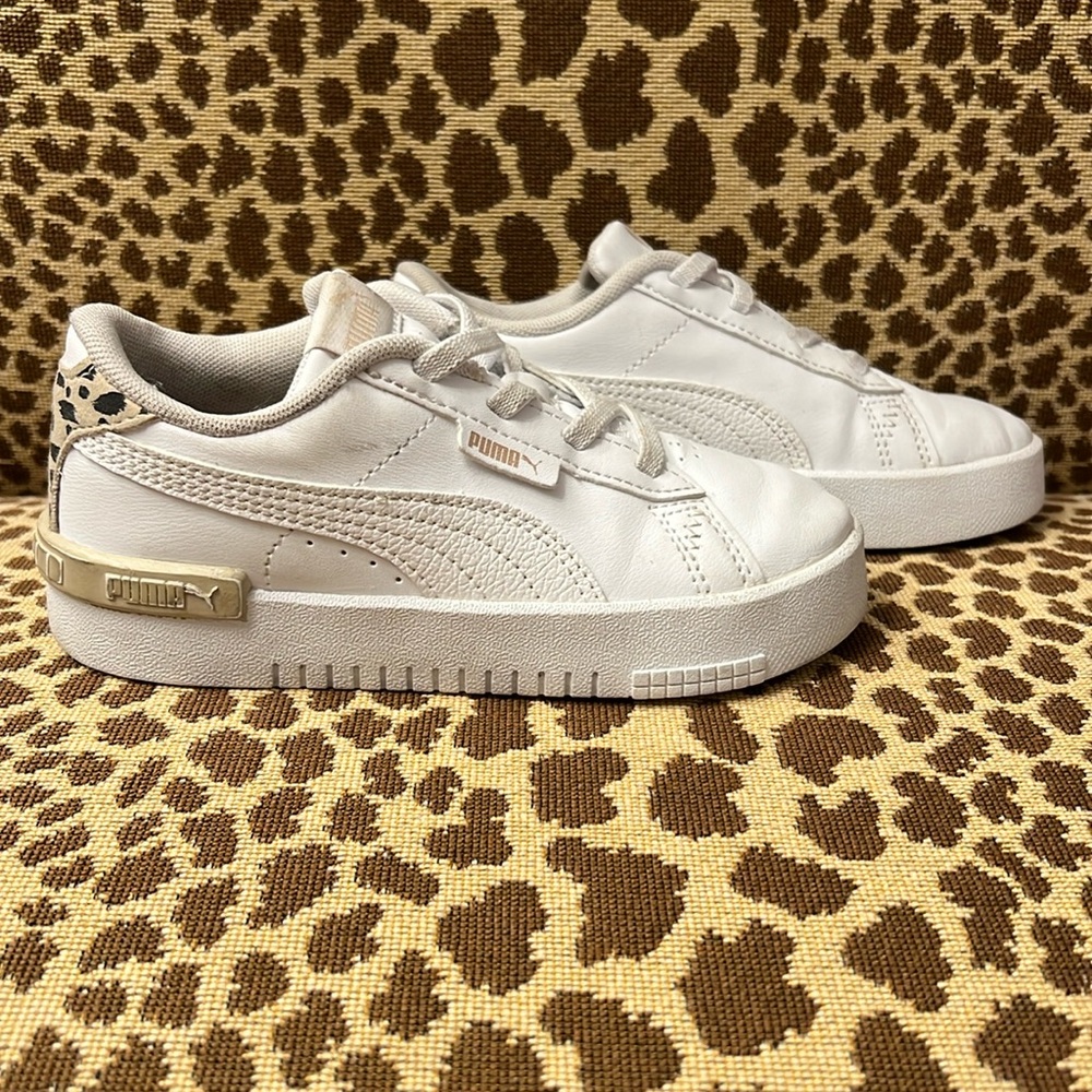 Puma Toddler Carina Sneakers with Leopard Size 10